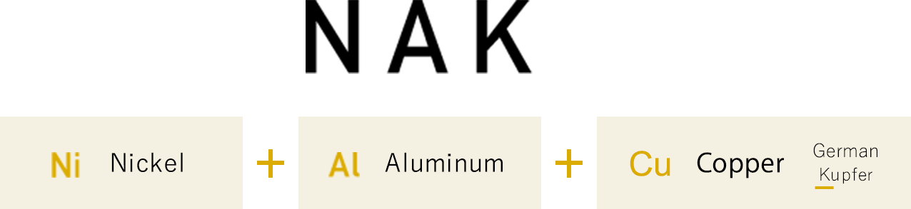 Nickel（Ni） + Aluminum（Al） + Copper(Kupher)