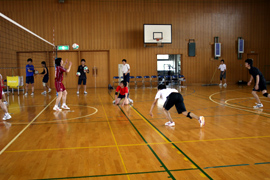 バレーボール教室 in 半田高校体育館