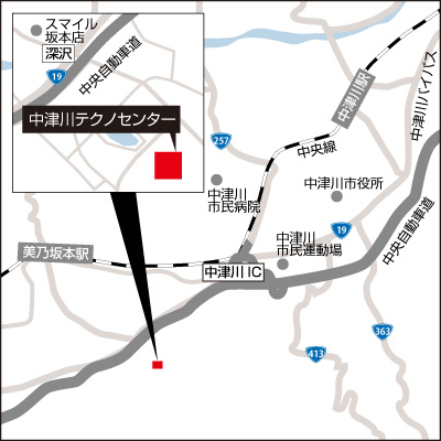 中津川テクノセンター アクセスマップ