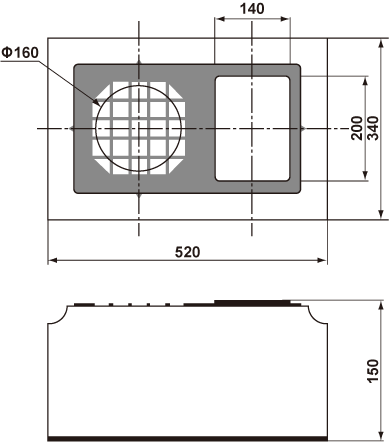 MED7P14 外形寸法図(µm)