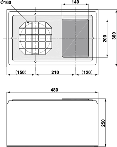 MED7P2 外形寸法図(µm)