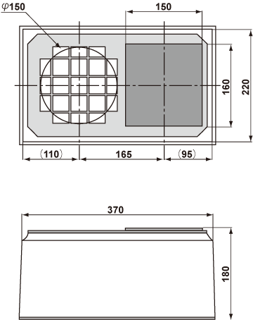 MED7P5 外形寸法図(µm)