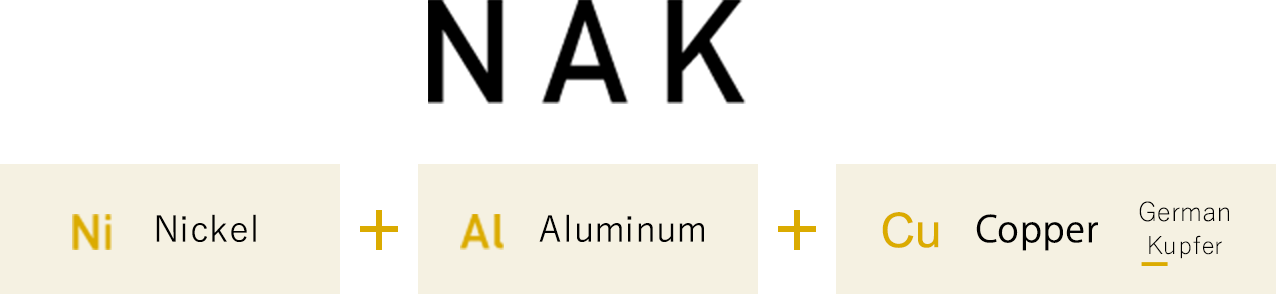 Nickel(Ni) + Aluminum(Al) + Copper(Kupher)