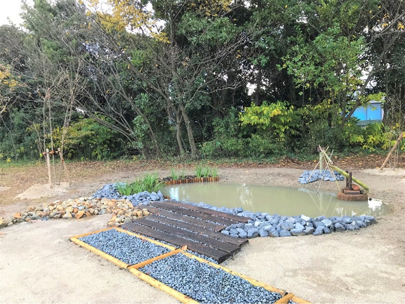 知多第2工場 ビオトープ完成